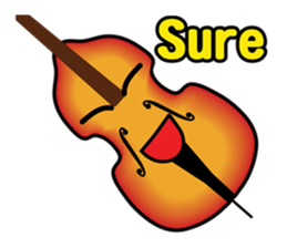 Musical instrument collection.(English) sticker #7691762