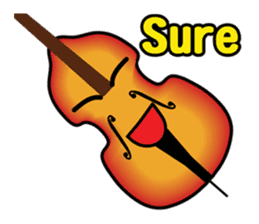 Musical instrument collection.(English) sticker #7691762