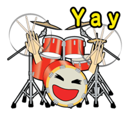 Musical instrument collection.(English) sticker #7691771