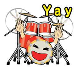 Musical instrument collection.(English) sticker #7691771