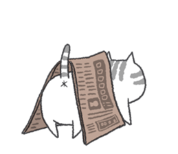 Pleasant life with the cat sticker #7691958