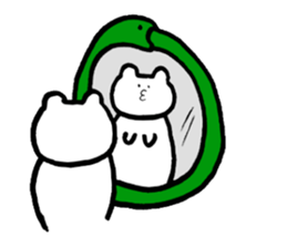 White Bear and Snake 2!! sticker #7692189