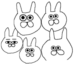 Loose loose rabbit's sticker #7692322