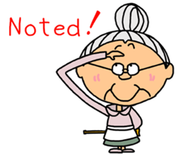 *Grandmother* - English ver. - sticker #7692536