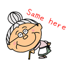 *Grandmother* - English ver. - sticker #7692540