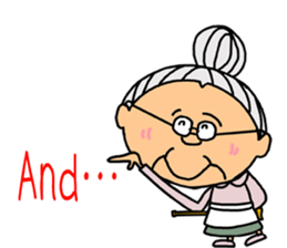 *Grandmother* - English ver. - sticker #7692541