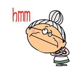 *Grandmother* - English ver. - sticker #7692546