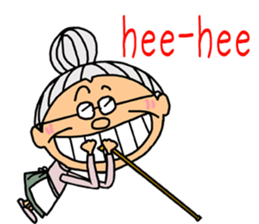 *Grandmother* - English ver. - sticker #7692548