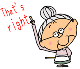 *Grandmother* - English ver. - sticker #7692551