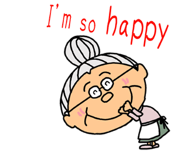 *Grandmother* - English ver. - sticker #7692553