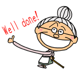 *Grandmother* - English ver. - sticker #7692563