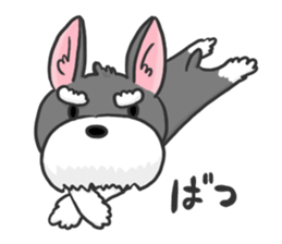Standing Ears Schnauzer 3 sticker #7692565