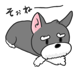 Standing Ears Schnauzer 3 sticker #7692578