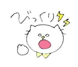 Cat daily to work in a cafe. sticker #7692633