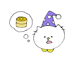 Cat daily to work in a cafe. sticker #7692637