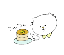 Cat daily to work in a cafe. sticker #7692639