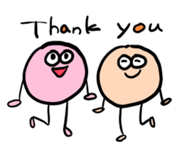 Color ball man sticker #7692725