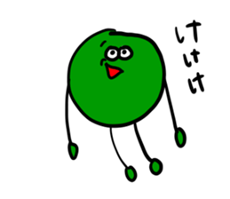 Color ball man sticker #7692732