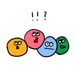 Color ball man sticker #7692734