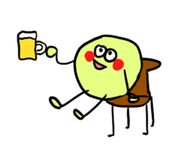 Color ball man sticker #7692740