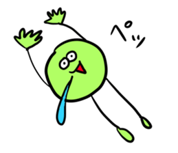 Color ball man sticker #7692748