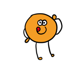 Color ball man sticker #7692755