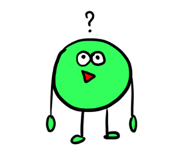 Color ball man sticker #7692759