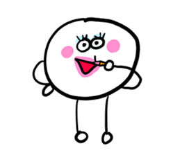 Color ball man sticker #7692762