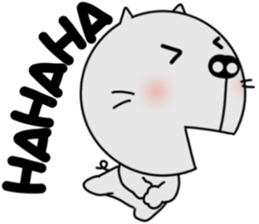 It 'not a pig, this is a cat sticker #7693170