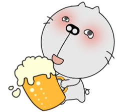 It 'not a pig, this is a cat sticker #7693189