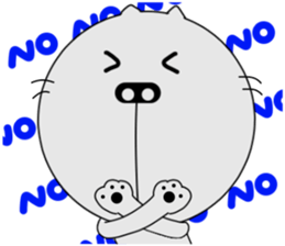 It 'not a pig, this is a cat sticker #7693197