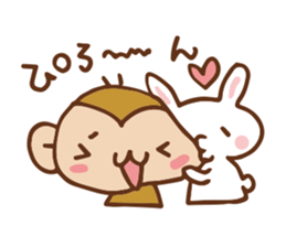 SARUO and USAMI 6 Cute lovers ver. sticker #7693324