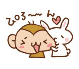 SARUO and USAMI 6 Cute lovers ver. sticker #7693324