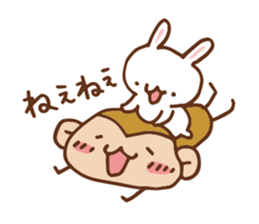 SARUO and USAMI 6 Cute lovers ver. sticker #7693325