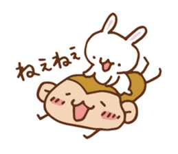 SARUO and USAMI 6 Cute lovers ver. sticker #7693325