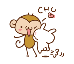 SARUO and USAMI 6 Cute lovers ver. sticker #7693333