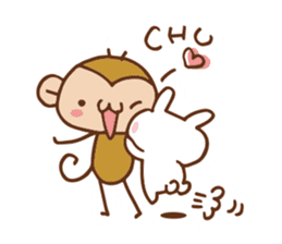 SARUO and USAMI 6 Cute lovers ver. sticker #7693333
