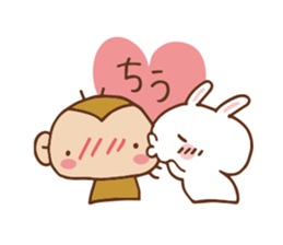 SARUO and USAMI 6 Cute lovers ver. sticker #7693334