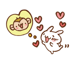SARUO and USAMI 6 Cute lovers ver. sticker #7693337