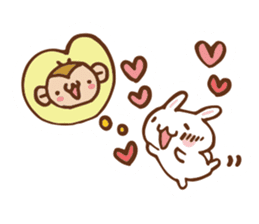 SARUO and USAMI 6 Cute lovers ver. sticker #7693337