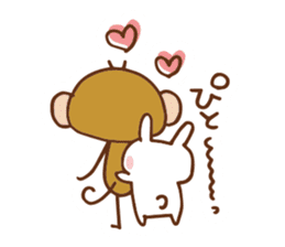 SARUO and USAMI 6 Cute lovers ver. sticker #7693340