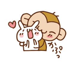 SARUO and USAMI 6 Cute lovers ver. sticker #7693343