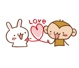 SARUO and USAMI 6 Cute lovers ver. sticker #7693349