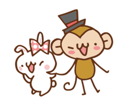 SARUO and USAMI 6 Cute lovers ver. sticker #7693351