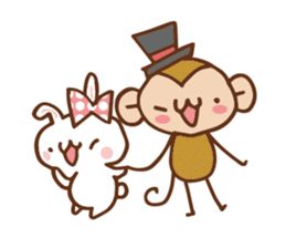 SARUO and USAMI 6 Cute lovers ver. sticker #7693351