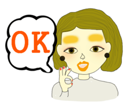 Kawaii girls Mayuko and friends sticker #7693485