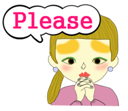 Kawaii girls Mayuko and friends sticker #7693492