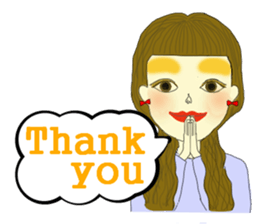 Kawaii girls Mayuko and friends sticker #7693493