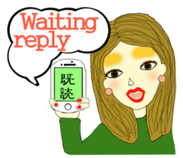 Kawaii girls Mayuko and friends sticker #7693495