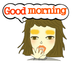 Kawaii girls Mayuko and friends sticker #7693498